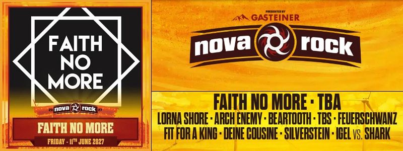 Aranžma Faith No More... (prevoz in vstopnica)