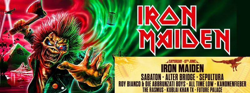Aranžma Iron Maiden (prevoz in vstopnica)